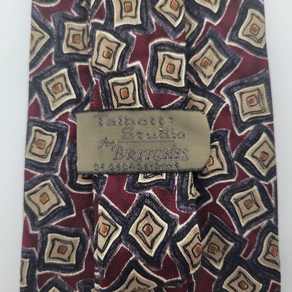 Talbott Studio Men's Geometric Pattern Silk Tie OS - Picture 4 of 6